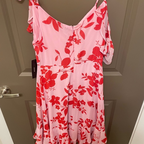 Valorous Vera Pink Floral Print Midi Dress - Picture 8 of 8